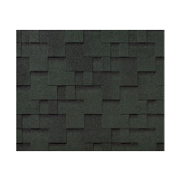 RoofShield черепица Фемили Эко Лайт Модерн (3м2) Зеленый с оттенением