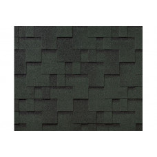 RoofShield черепица Фемили Эко Лайт Модерн (3м2) Зеленый с оттенением