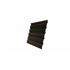 Профнастил С20А 0,5 GreenCoat Pural BT, matt RR 32 темно-коричневый (RAL 8019 серо-коричневый)