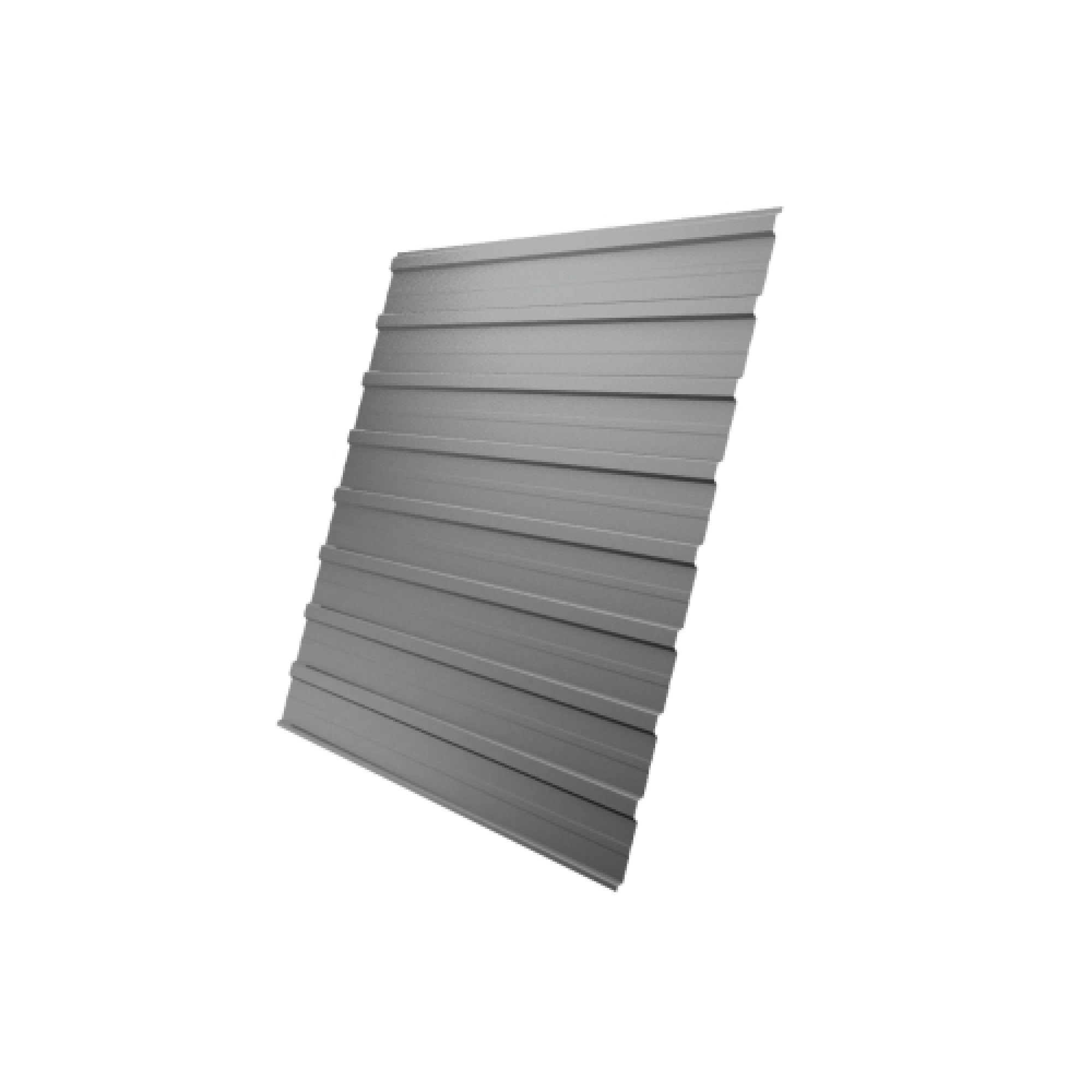 Профнастил С10A 0,5 Satin RAL 9006 бело-алюминиевый