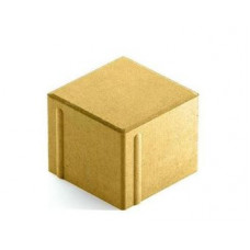 Тротуарная плитка Steingot Сити 80 из белого цемента с полным прокрасом квадрат желтая 100х100х80 мм