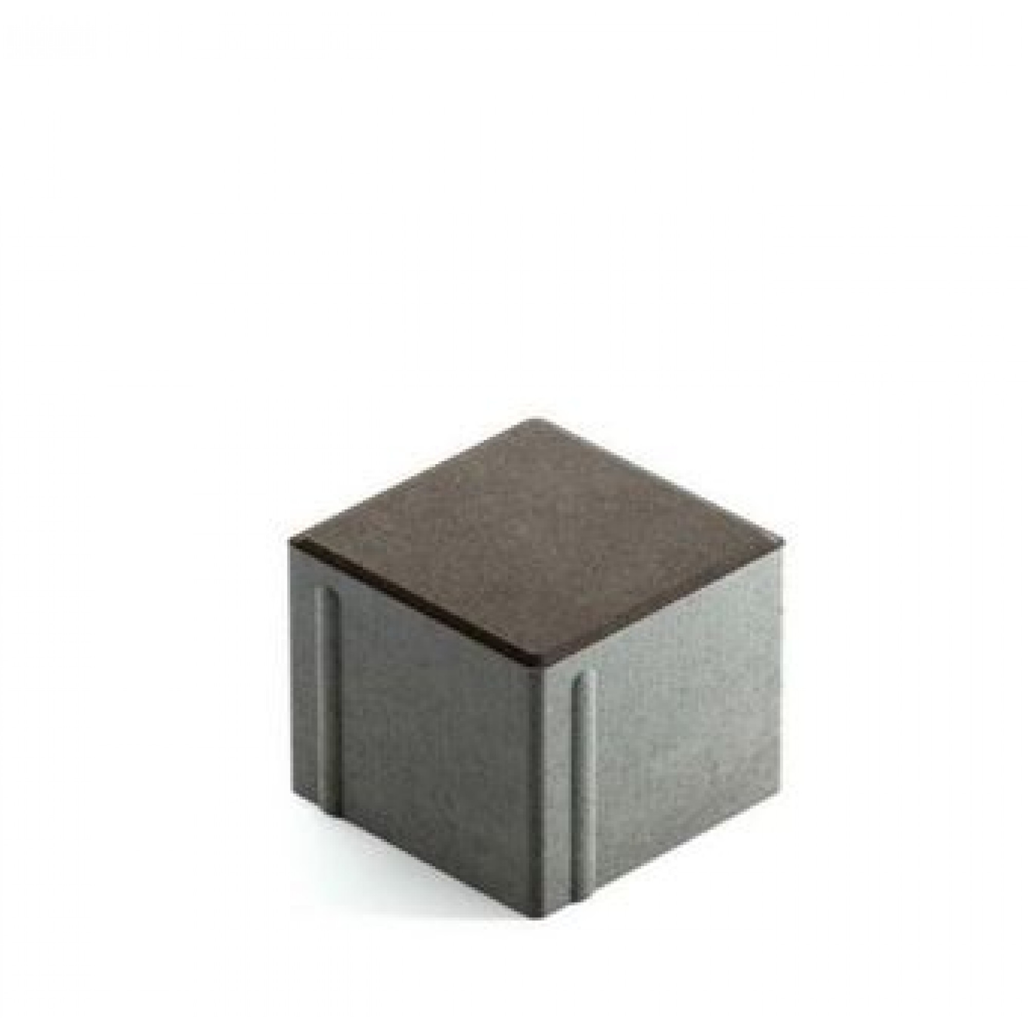 Тротуарная плитка Steingot Сити 80 из серого цемента с полным прокрасом квадрат темно-серая 100х100х80 мм