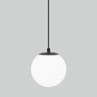 Светильник садово-парковый со стеклянным плафоном Sfera H 35158/H черный
черный