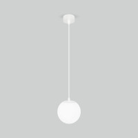 Светильник садово-парковый со стеклянным плафоном Sfera H 35158/H белый