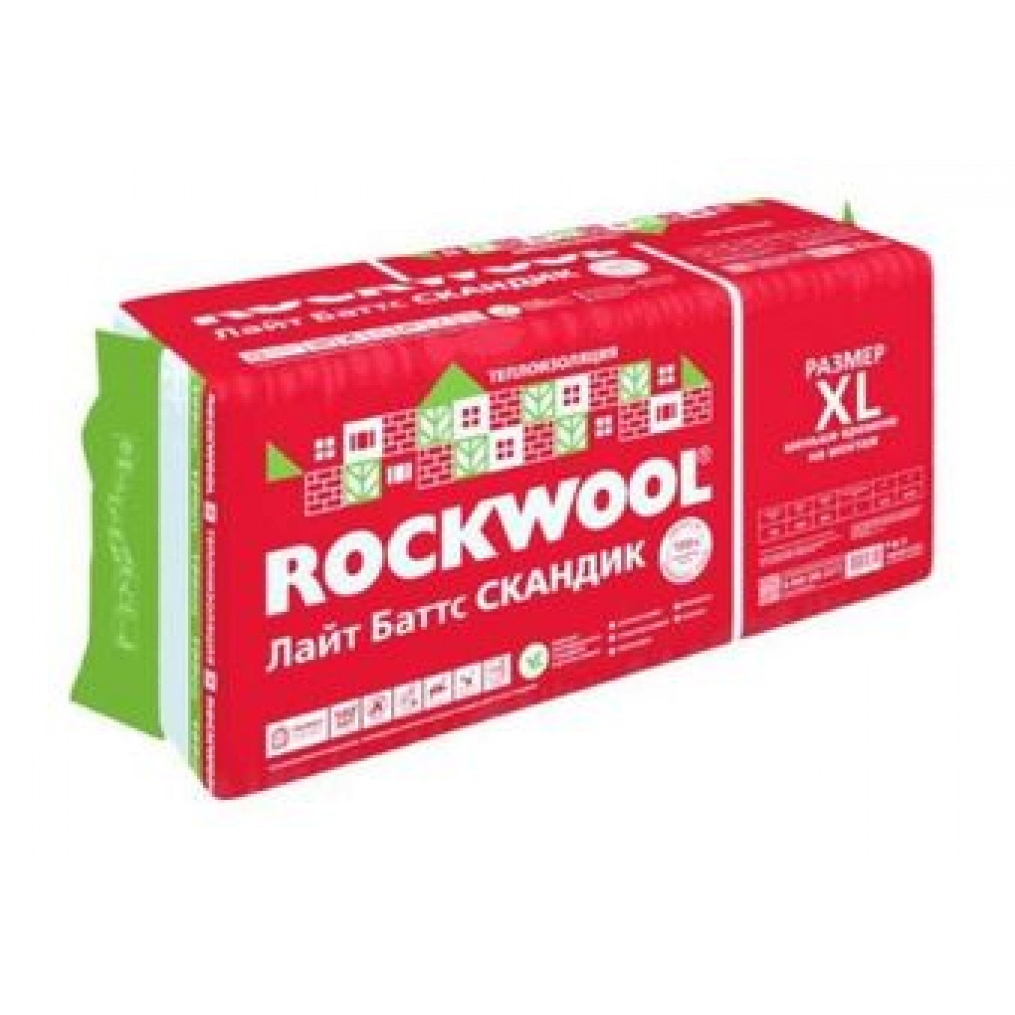 Базальтовая вата Rockwool Лайт Баттс Скандик 1200х600х100