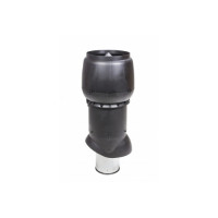 Выход вытяжки XL 200х300х700 ИЗ черный с колпаком