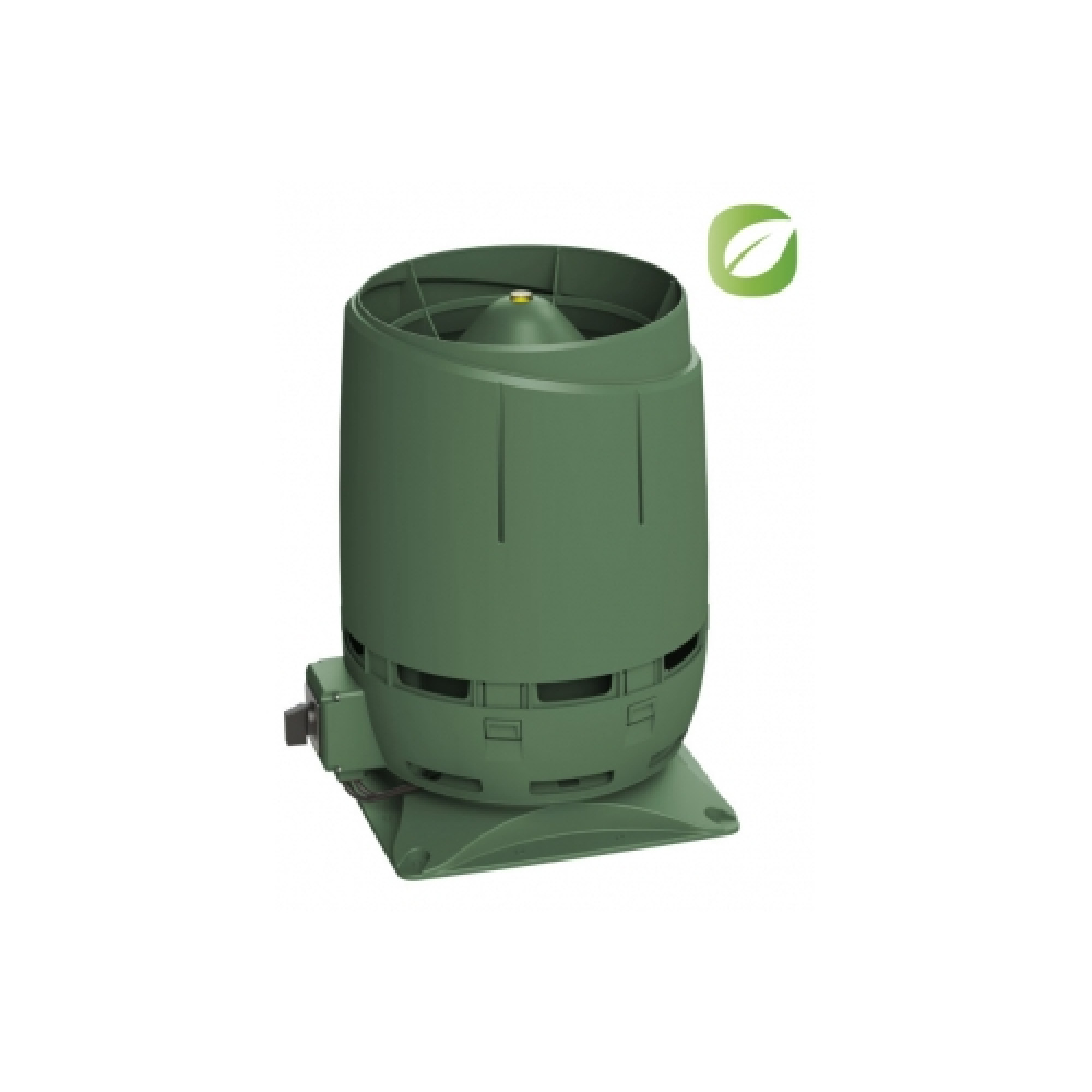 Вентилятор FLOW ECo160S + основание 300x300 зеленый