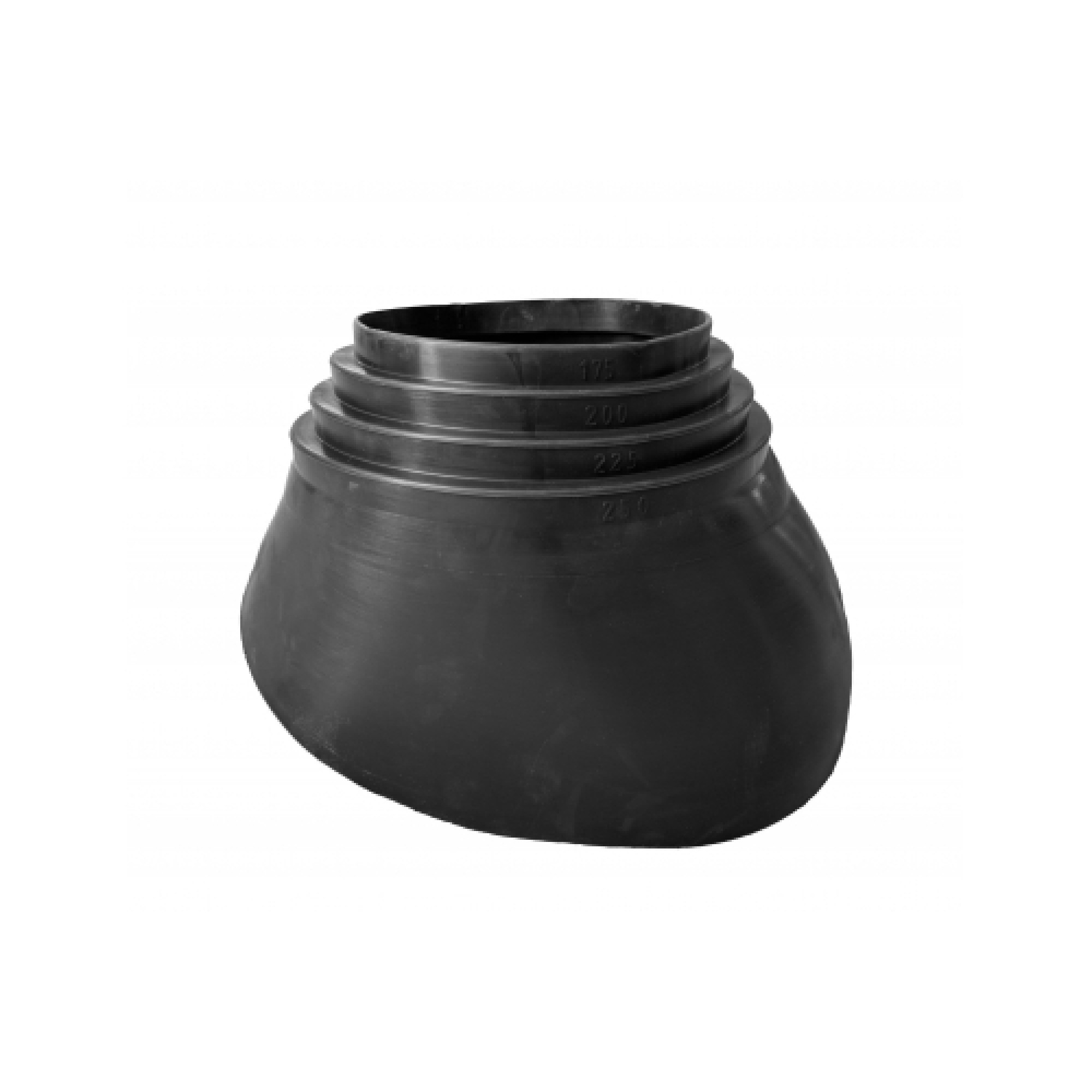 XL- резиновый ворот 175 - 250 мм черный