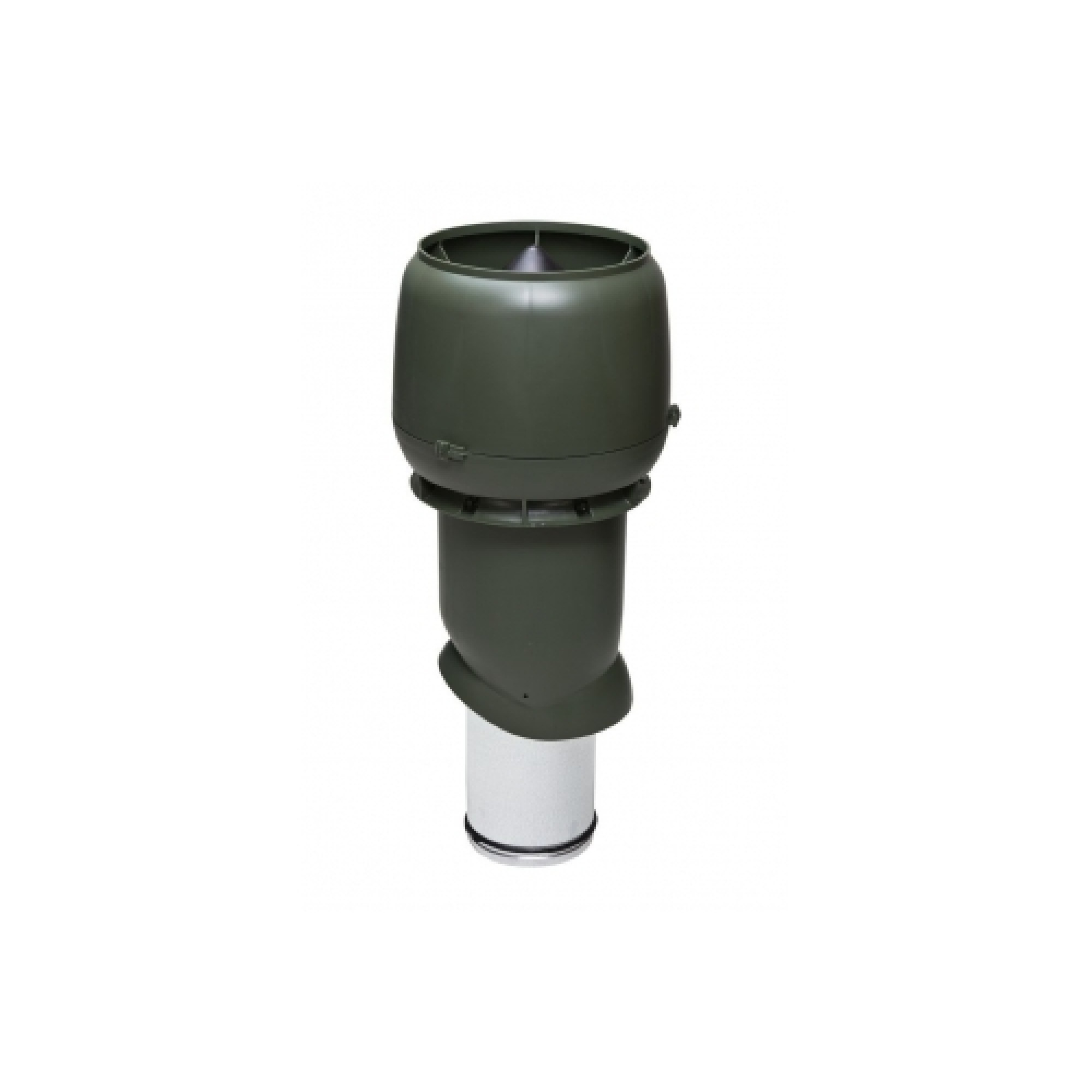 Выход вытяжки 160х225х500 ИЗ зеленый с колпаком