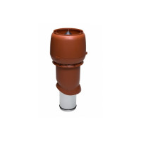 Выход вытяжки 160х225х500 ИЗ кирпичный с колпаком