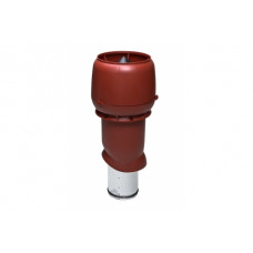 Выход вытяжки 160х225х500 ИЗ красный с колпаком