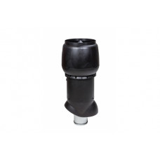 Выход вытяжки XL 160х300х700 ИЗ черный с колпаком