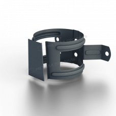 Держатель трубы D100 (на дерево) МЕТАЛЛ ПРОФИЛЬ Foramina Freeze (FRZ_D-01-Grey\Grey-0.6)