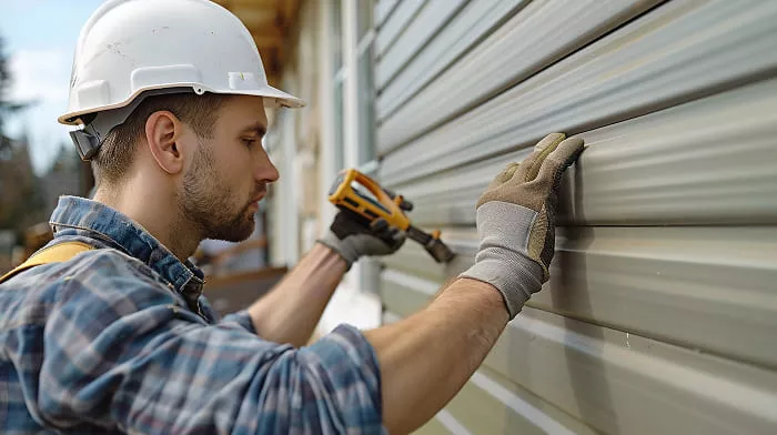 Монтаж панелей металлосайдинга