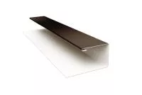 Планка П-образная БХ new 0,45 PE с пленкой RR 32 темно-коричневый