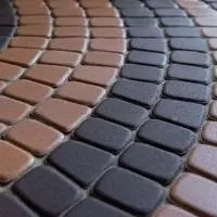 Тротуарная плитка Классика круговая Коричневая