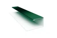 Планка П-образная 0,4 PE с пленкой RAL 6005 зеленый мох