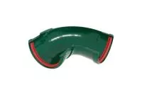 Угол желоба составной 90-150 град.Классика 120 ПВХ Grand Line зелёный (RAL 6005)