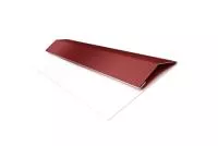 Планка стартово-финишная (Блок-хаус, Экобрус) Grand Line 0,5 Velur RAL 3009 оксидно-красный