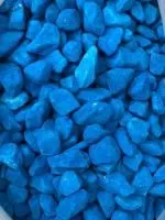 Мраморная цветная крошка синяя 25кг