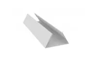 Планка стыковочная составная нижняя 0,45 PE с пленкой RAL 9003 сигнальный белый
