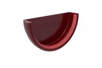 Заглушка желоба Классика 120 ПВХ Grand Line бордо (RAL 3005)