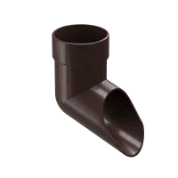 Наконечник для водосточной трубы LUX, шоколад