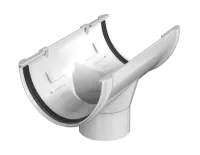 ТН ПВХ 125/82 мм, воронка желоба, белый, шт.