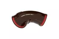 Угол желоба составной 90-150 град.Классика 120 ПВХ Grand Line коричневый (RR 32)