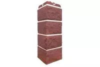 Угол Grand Line Колотый камень Design Plus корица с белым швом