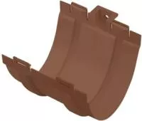 Муфта жёлоба, ПВХ, серия Стандарт, цвет Коричневый