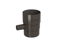 ТН ПВХ 125/82 мм, отвод для сбора воды, темно-коричневый, шт.