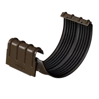 Соединитель желобов STAL PREMIUM, каштан