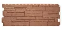 Фасадная панель «Альта-Профиль», ЭКО скалистый камень терракотовый
