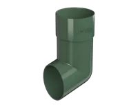 ТН ПВХ 125/82 мм, слив трубы, зеленый, шт.