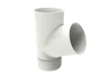 ТН МАКСИ 152/100 мм, тройник водосточной трубы, белый, шт.