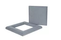 Крышка и юбка для столба из ДПК POLIVAN 43х140х140/18х183х183 мм (Серый)