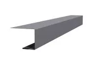 Планка завершающая фальц 0,45 PE с пленкой RAL 7004 сигнальный серый