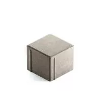 Тротуарная плитка Steingot Сити 80 из серого цемента с полным прокрасом квадрат светло-серая 100х100х80 мм