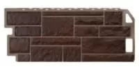 фасадная панель «FineBer», камень коричневый