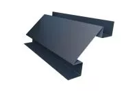 Планка угла внутреннего сложного Экобрус Grand Line 0,5 GreenCoat Pural BT, matt RR 23 темно-серый (RAL 7024 мокрый асфальт)