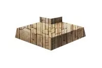 Угол отлива внешний 200 0,45 Print Elite с пленкой Sand Stone