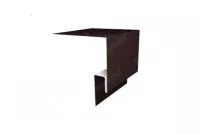 Планка околооконная сложная 200х75х18 (j-фаска) 0,5 Satin с пленкой RAL 8017 шоколад