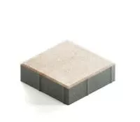 Тротуарная плитка Steingot Практик 60 из белого цемента с частичным прокрасом квадрат белая 200х200х60 мм