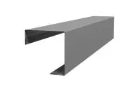 Угол внешний простой фальц 0,45 PE с пленкой RAL 9006 бело-алюминиевый