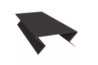 Планка угла внешнего составная нижняя 0,5 Quarzit с пленкой RAL 8017 шоколад