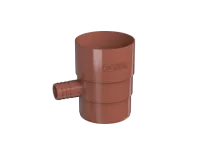 ТН ПВХ 125/82 мм, отвод для сбора воды, красный, шт.