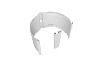 Крепление трубы круглой Ø90 на кирпич Vortex Mix PE RAL 9003 сигнальный белый