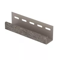 БЕЖЕВЫЙ J-профиль к сайдингу колл. СТОУН-ХАУС серия СЛАНЕЦ (3,05 м) 20шт/уп