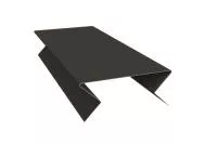 Планка угла внешнего составная нижняя 0,45 PE с пленкой RR 32 темно-коричневый
